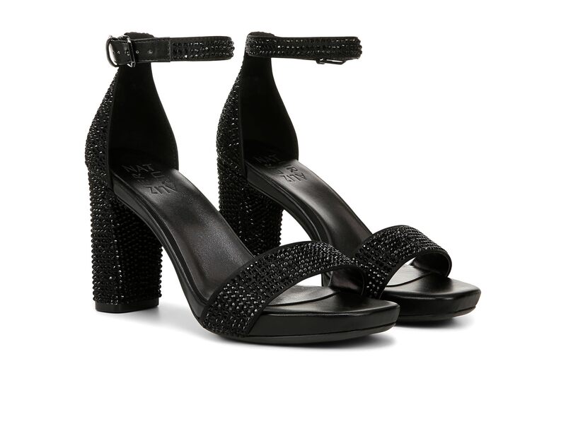 【送料無料】 ナチュライザー レディース ヒール シューズ Joy Glitz Black Satin