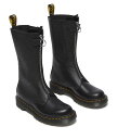 【送料無料】 ドクターマーチン レディース ブーツ・レインブーツ シューズ 1B99 Front Zip Leather Mid Calf Boots Blac...