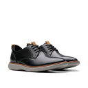 【送料無料】 クラークス メンズ オックスフォード シューズ Brantin Plain Black Leather