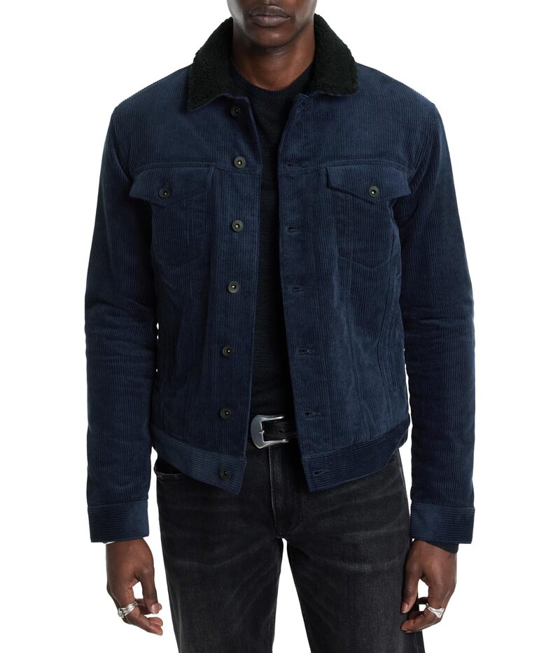 【送料無料】 ジョンバルベイトス メンズ コート アウター Sawyer Trucker Jacket O2278W24 Deep Blue