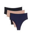 【送料無料】 ハンキーパンキー レディース パンツ アンダーウェア YourFit High Cut One Size Thong 3 Pack Black/A...