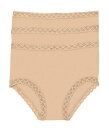 【送料無料】 ナトリ レディース パンツ アンダーウェア Bliss Full Brief 3-Pack Cafe