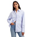 【送料無料】 メイドウェル レディース シャツ トップス Relaxed Shirt - Midweight Poplin Everf Pale Dawn(4)