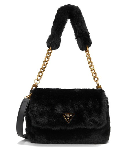 【送料無料】 ゲス レディース ハンドバッグ バッグ Samia Flap Shoulder Bag Black 【送料無料】 ゲス レディース ハンドバッグ バッグ Samia Flap Shoulder Bag Black
