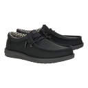 【送料無料】 ヘイデュード メンズ スリッポン・ローファー シューズ Wally Classic Black/Charcoal(4)