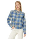 【送料無料】 ドード アンドコー レディース シャツ トップス Re-Form Flannel Boxy Long Sleeve Shirt Glacier Ombre(4)