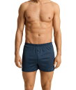 【送料無料】 ハンロ メンズ ボクサーパンツ アンダーウェア Cotton Sporty Knit Boxer Midnight Sky