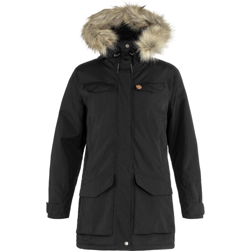【送料無料】 フェールラーベン レディース コート アウター Nuuk Parka Black