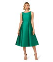 【送料無料】 アドリアナ パペル レディース ワンピース トップス Sleeveless Tea Length Dress Vivid Emerald
