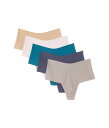 【送料無料】 ハンキーパンキー レディース パンツ アンダーウェア BreatheSoft High Rise Thong 5-Pack Biscotti/Bl...