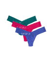 【送料無料】 ハンキーパンキー レディース パンツ アンダーウェア Signature Lace Low Rise Thong 3-Pack Night For...