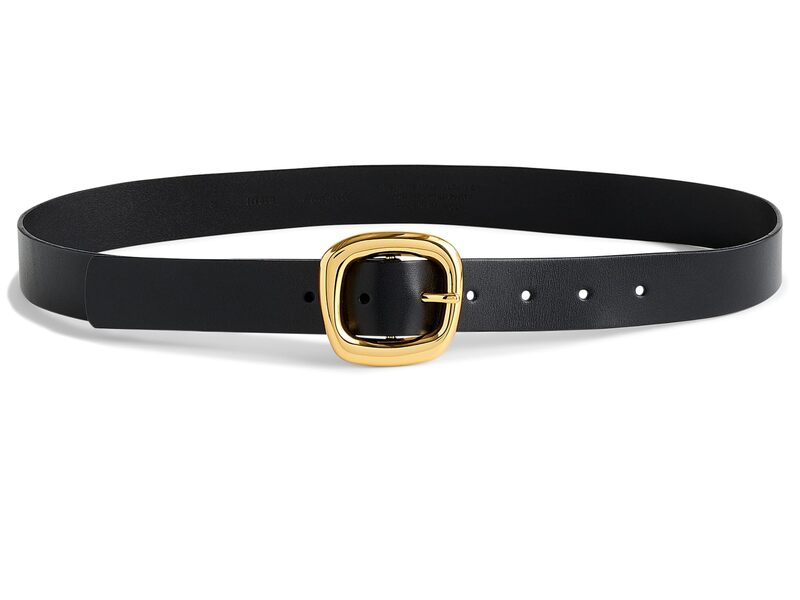 【送料無料】 メイドウェル レディース ベルト アクセサリー Puffy Buckle Belt True Black