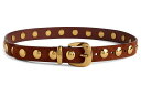 【送料無料】 メイドウェル レディース ベルト アクセサリー Clean Western Belt : Suede Dome Studs Soft Mahoga...
