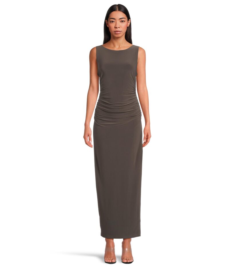 【送料無料】 ノーマカマリ レディース ワンピース トップス Sleeveless Shirred Waist Gown Espresso