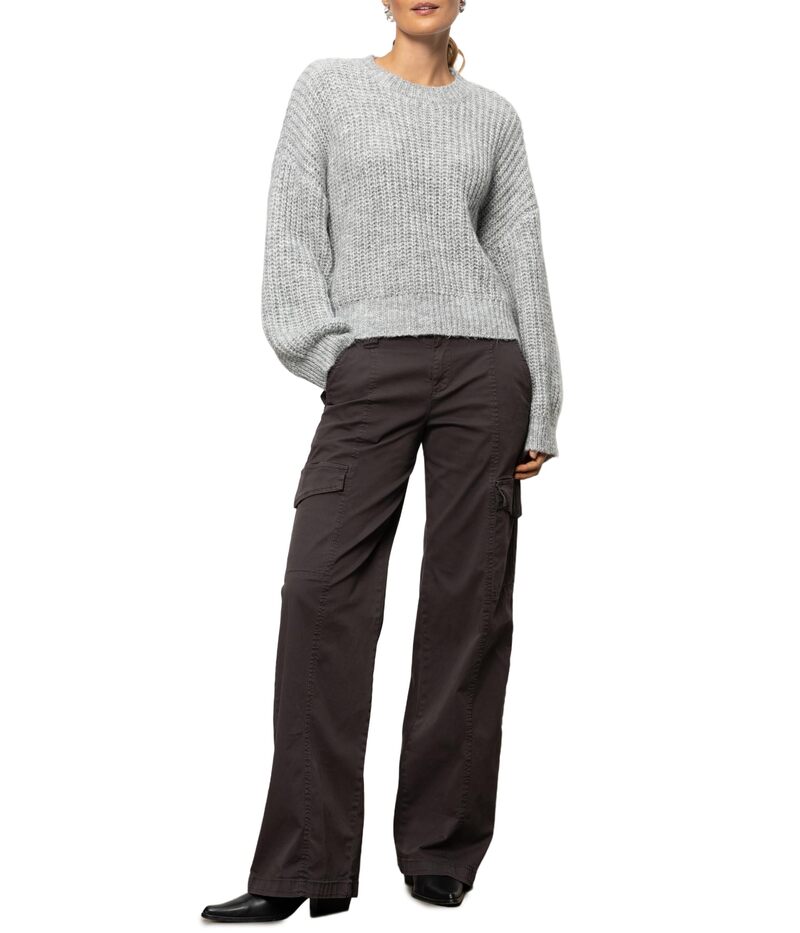 ̵ 󥯥奢꡼ ǥ ѡå  Fuzzy Volume Sleeve Sweater Heat...