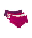 【送料無料】 ハンキーパンキー レディース パンツ アンダーウェア Dream Boyshorts 3-Pack Fine Wine/Do Or(4)