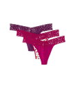 【送料無料】 ハンキーパンキー レディース パンツ アンダーウェア Dream Original Rise Thong 3-Pack Fine Wine/Do ...