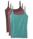 【送料無料】 パクト レディース ブラジャー アンダーウェア Organic Cotton Shelf Bra Camisole 3-pack Harvest ...