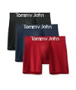 【送料無料】 トミージョン メンズ ボクサーパンツ アンダーウェア 3-Pack 360 Sport Micro Boxer Brief Haute Red/D...