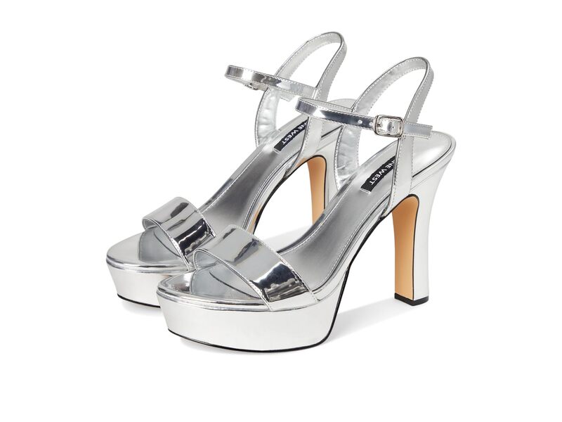 ナインウェスト レディース シューズ ヒール Nine West Solas Silver Mirror M シルバー