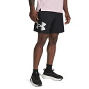 【送料無料】 アンダーアーマー メンズ ハーフパンツ・ショーツ ボトムス Tech Woven Graphic Shorts Black/White