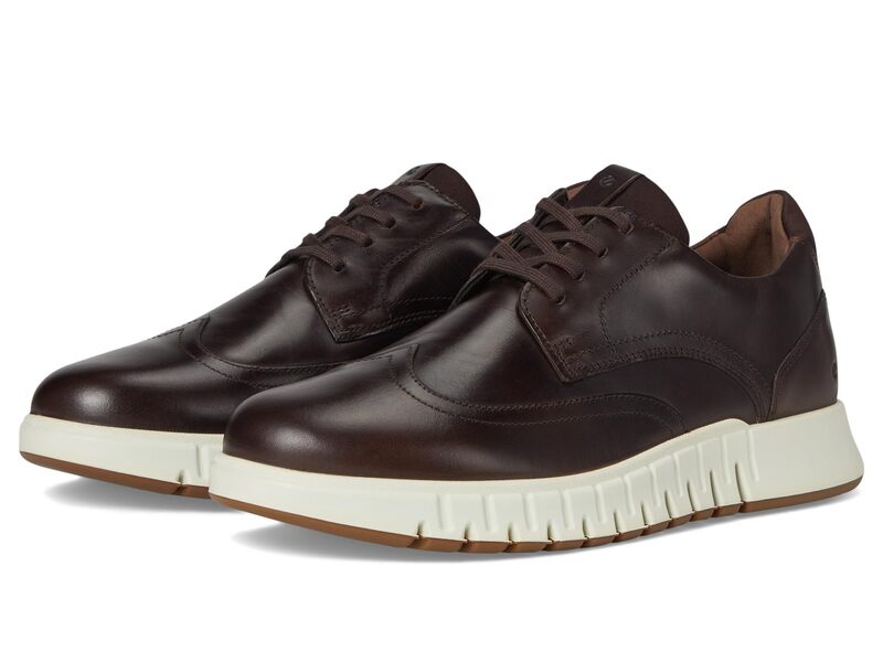エコー メンズ シューズ スニーカー ウィングチップ ECCO Gruuv Studio Wingtip Sneaker Cocoa Brown/Moc ブラウン