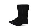 【送料無料】 フローシャイム メンズ 靴下 アンダーウェア Bamboo Flat Crew Dress 3-Pack Socks Black