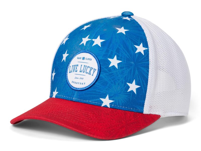 ブラック クローバー メンズ アクセサリー 帽子 Black Clover Shooting Star Adjustable Hat Red/White/Blue ホワイト