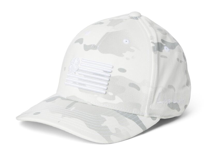 ブラック クローバー メンズ アクセサリー 帽子 Black Clover Clover Nation 27 Adjustable Hat White Camo Hat/ ホワイト