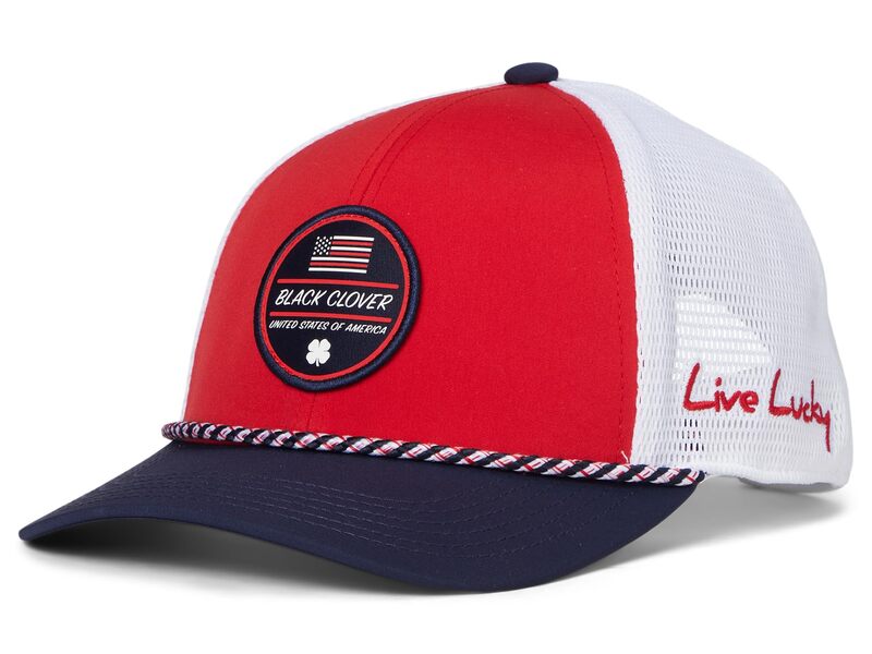 ブラック クローバー メンズ アクセサリー 帽子 Black Clover Old Glory Adjustable Hat Red Hat/Red/Whi レッド