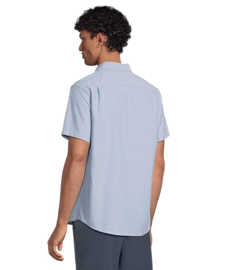 ルーカ メンズ アウター コート RVCA That'll Do Stretch S/S Oxford Blue ブルー