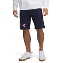 【送料無料】 アンダーアーマー メンズ ハーフパンツ・ショーツ ボトムス Freedom Rival Big Flag Logo Shorts Midnight Navy/R(4)