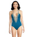 【送料無料】 ベッカ レディース 上下セット 水着 Harmonia Clare Plunge One Piece Lagoon