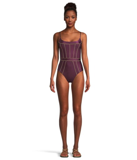 【送料無料】 ベッカ レディース 上下セット 水着 Color Sheen Makenna Corest One Piece Aubergine 【送料無料】 ベッカ レディース 上下セット 水着 Color Sheen Makenna Corest One Piece Aubergine