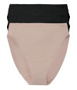 【送料無料】 ナトリ レディース パンツ アンダーウェア Bliss Bare Cotton High Cut Brief 3-Pack Black/Black...