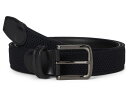 【送料無料】 ジョンストンアンドマーフィー メンズ ベルト アクセサリー Amherst Engineered Knit Black