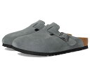 【送料無料】 ビルケンシュトック メンズ サンダル シューズ Boston Soft Footbed - Suede Basalt Gray