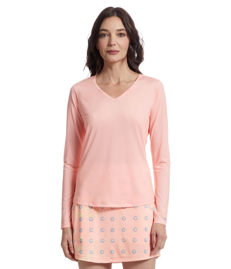 ジャイミーサドック レディース トップス シャツ Vネック Jamie Sadock Long Sleeve Sunsense V-Neck Base Layer Top Shell(4)