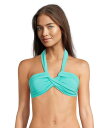【送料無料】 シーフォリー レディース トップのみ 水着 Seafolly Collective Halter Bandeau Aquatic Blue