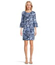 【送料無料】 リリーピュリッツァー レディース ワンピース トップス Rozaline Dress Low Tide Navy T