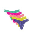 【送料無料】 ハンキーパンキー レディース パンツ アンダーウェア Signature Lace Original Rise Thong 5-Pack Fies...