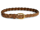 【送料無料】 メイドウェル レディース ベルト アクセサリー Suede Braided Belt Aged Cognac