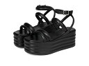 【送料無料】 フリーピープル レディース ヒール シューズ Iris Flatform Black Leather