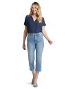 【送料無料】 エヌワイディージェイ レディース デニムパンツ ボトムス Joni High-Rise Relaxed Capri in Blue Valley ...
