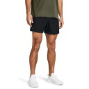 【送料無料】 アンダーアーマー メンズ ハーフパンツ・ショーツ ボトムス 5" Woven Shorts Black/Castleroc