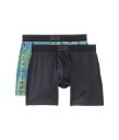 【送料無料】 サックスアンダーウェアー メンズ ボクサーパンツ アンダーウェア Quest Quick Dry Mesh Boxer Brief Fly 2-Pack Camp Ombre/Blac