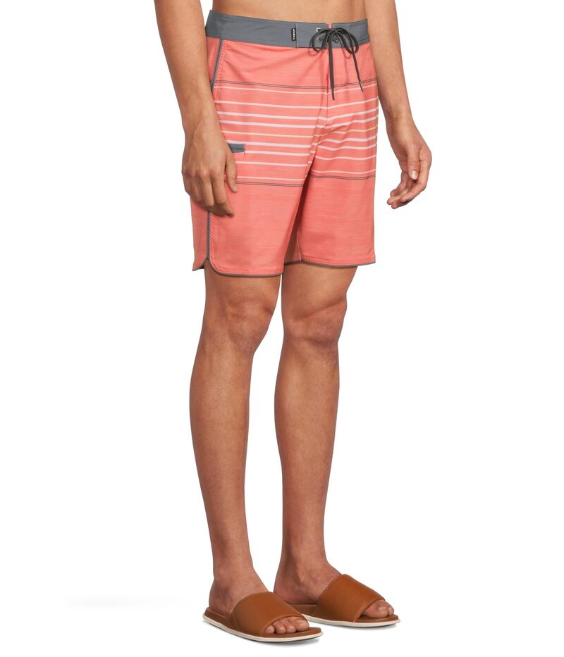 【送料無料】 オニール メンズ ハーフパンツ・ショーツ 水着 Hyperfreak Heat Stripe Scallop Boardshorts Peach Echo