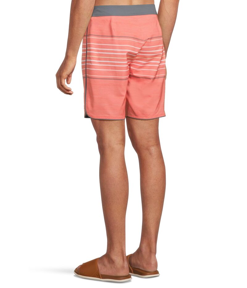 【送料無料】 オニール メンズ ハーフパンツ・ショーツ 水着 Hyperfreak Heat Stripe Scallop Boardshorts Peach Echo