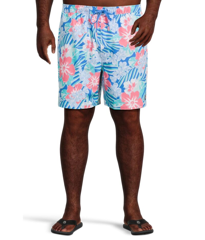 【送料無料】 ヴァインヤードヴァインズ メンズ ハーフパンツ・ショーツ 水着 7" Printed Chappy Trunks Floral Tide Blu