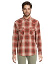 【送料無料】 ペンドルトン メンズ シャツ トップス Frontier Shirt Long Sleeve Brick/White Pla